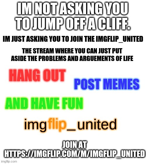 join imgflip_united | image tagged in imgflip | made w/ Imgflip meme maker