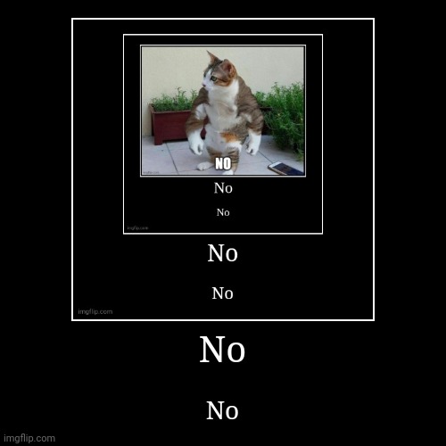 No (e) | image tagged in funny,demotivationals | made w/ Imgflip demotivational maker