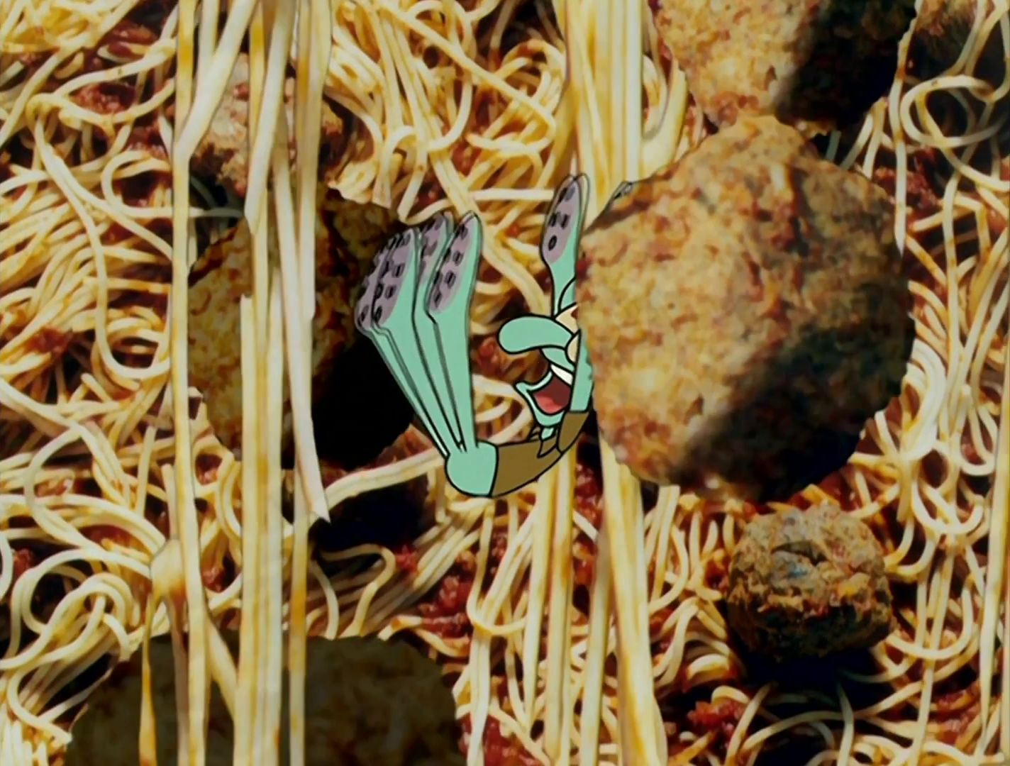 Squidward Spaghetti! Blank Meme Template