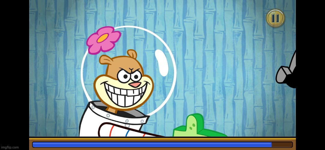 Sandy Cheeks Slasher Smile! | image tagged in sandy cheeks slasher smile | made w/ Imgflip meme maker