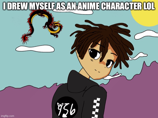 I DREW MYSELF AS AN ANIME CHARACTER LOL | made w/ Imgflip meme maker