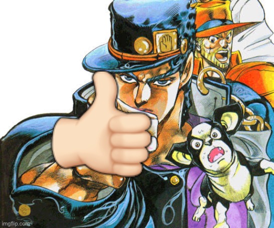 Jotaro pointing pose | ?? | image tagged in jotaro pointing pose | made w/ Imgflip meme maker