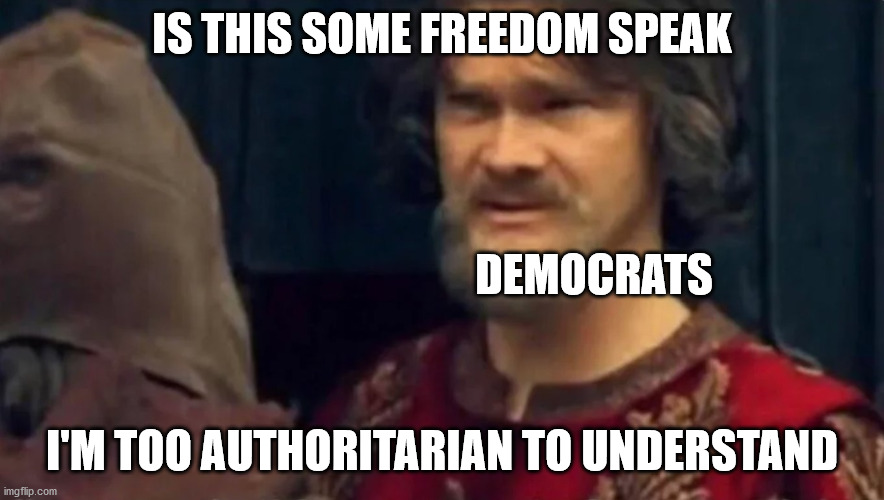 Democrats when we bring up the constitution | IS THIS SOME FREEDOM SPEAK I'M TOO AUTHORITARIAN TO UNDERSTAND DEMOCRATS | image tagged in is this some sort of peasant joke,democrats,tyranny,the constitution,peasant | made w/ Imgflip meme maker