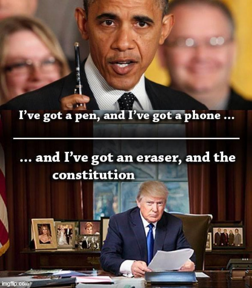 Don't forget.  Trump is still your president. | image tagged in trump,obama,obama's legacy | made w/ Imgflip meme maker