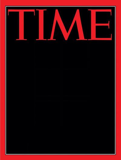 High Quality Time Person of the Year Dark Blank Meme Template