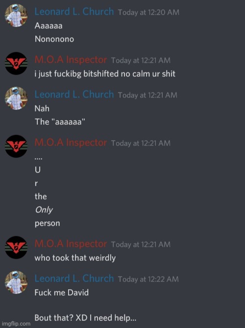 No, David is not anyone ik irl, OR MOA's irl name | image tagged in tag | made w/ Imgflip meme maker