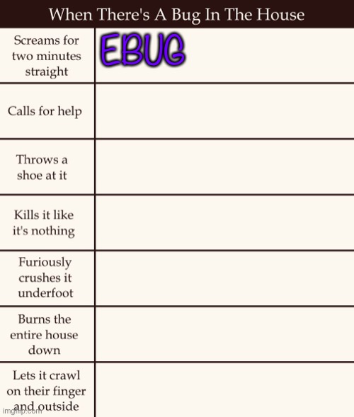 Add your name lol | EBUG | made w/ Imgflip meme maker