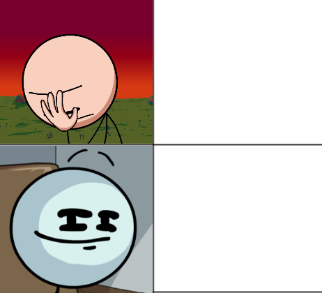 High Quality Henry Stickmin Drake format Blank Meme Template