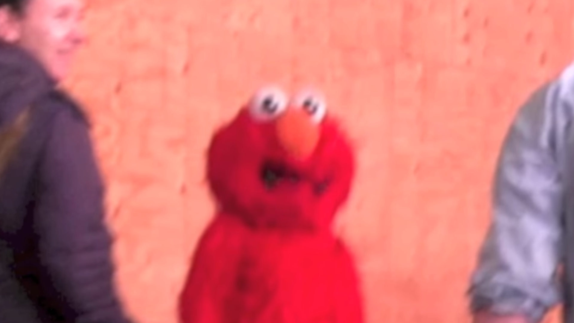 High Quality elmo sees some shit Blank Meme Template