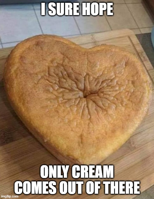 Sphincter Cake. | I SURE HOPE; ONLY CREAM COMES OUT OF THERE | image tagged in funny,poop,butt,cake,food,anus | made w/ Imgflip meme maker