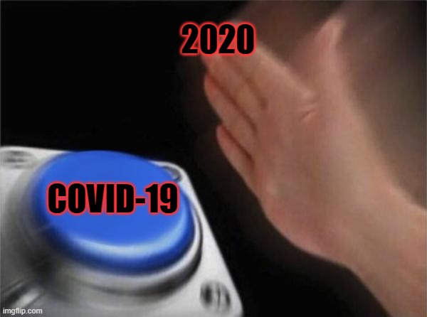 IDK | 2020; COVID-19 | image tagged in memes,blank nut button | made w/ Imgflip meme maker