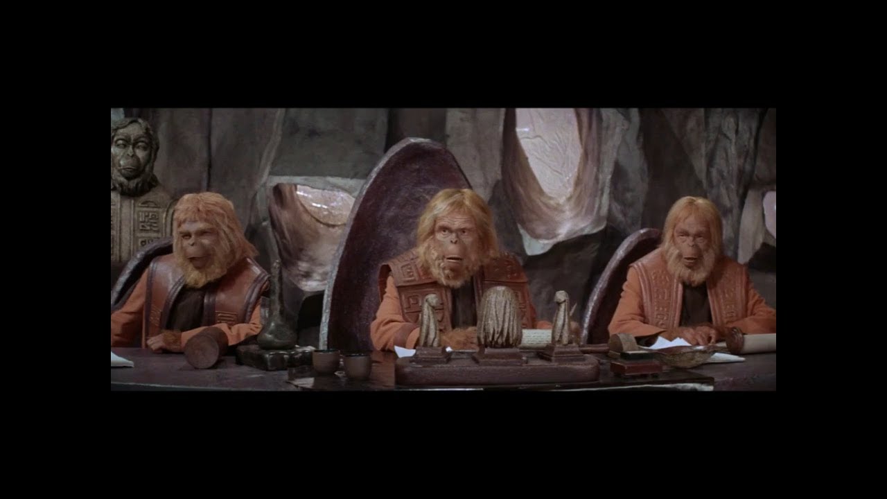 Planet of the apes court Blank Meme Template