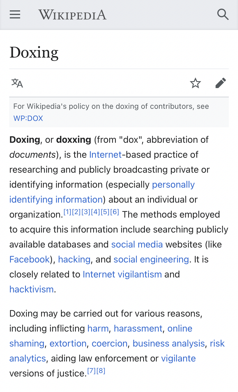 High Quality Doxing definition Blank Meme Template
