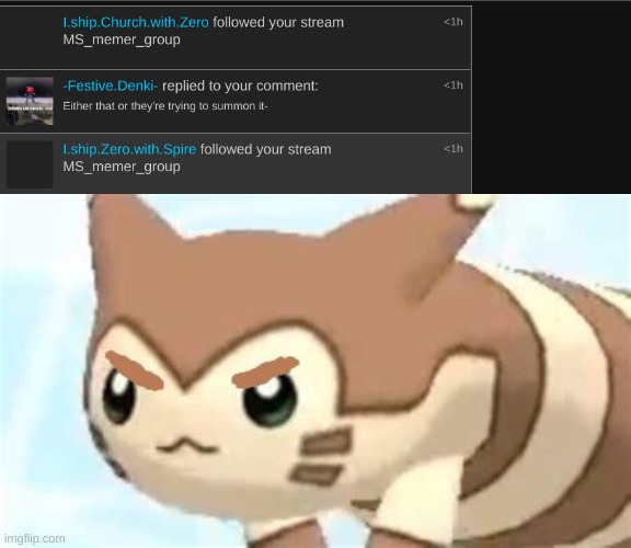 image tagged in angry furret | made w/ Imgflip meme maker