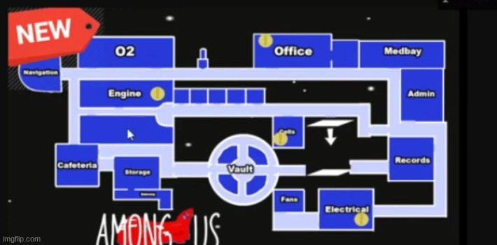new among us map [unofficial] | image tagged in among us | made w/ Imgflip meme maker