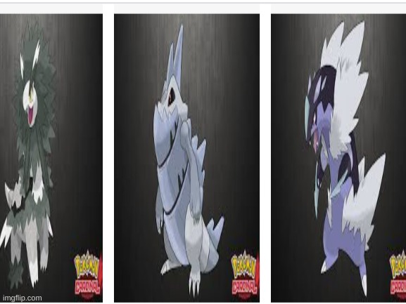Tundra form Johto starters in their 3rd stages | image tagged in pokemon | made w/ Imgflip meme maker