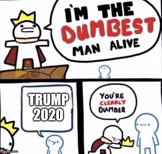 You're clearly dumber | TRUMP 2020 | image tagged in you're clearly dumber | made w/ Imgflip meme maker