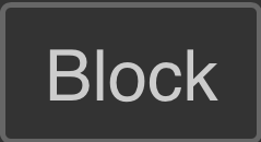 High Quality Block button (dark mode) Blank Meme Template