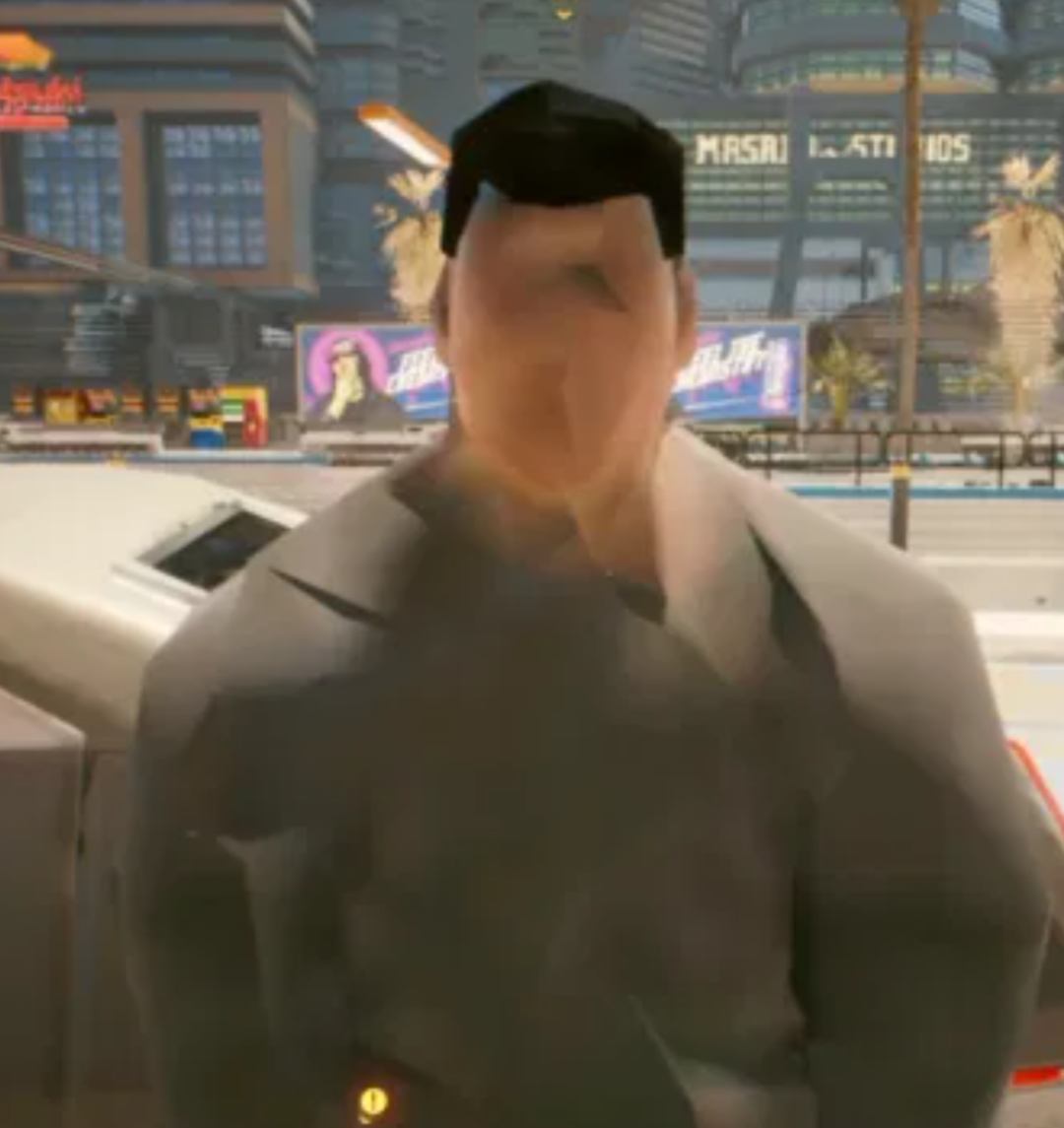 High Quality CyberPunk Potato man Blank Meme Template