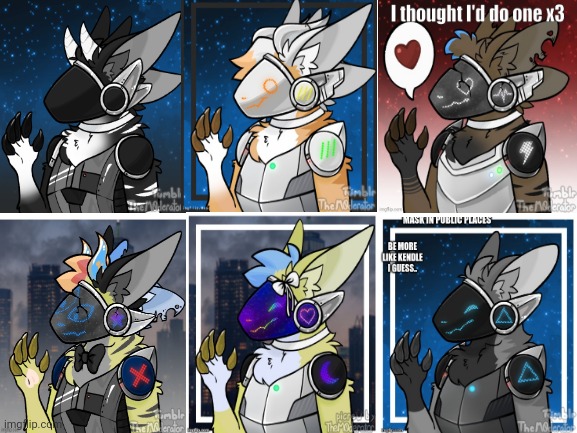 the 6 protogen | image tagged in blank white template,6,protogen,furry,furries,the 6 protogen | made w/ Imgflip meme maker