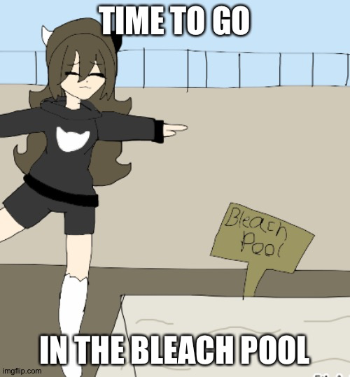 High Quality Time to go in the bleach pool Shiyu 2 Blank Meme Template