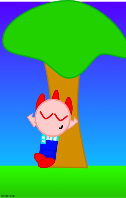 Danny sleeping under a tree (what is he dreaming about?) | image tagged in danny,ocs,dannyhogan200,simpluman | made w/ Imgflip meme maker