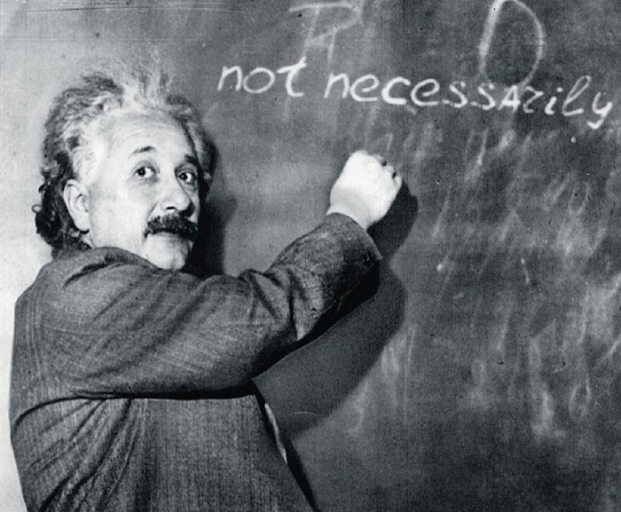 not necessarily Einstein Blank Meme Template