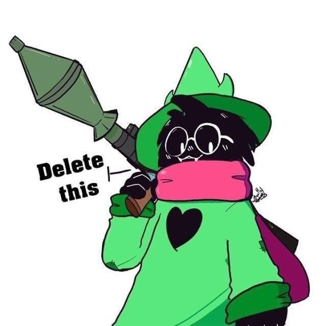 delete this ralsei Blank Meme Template