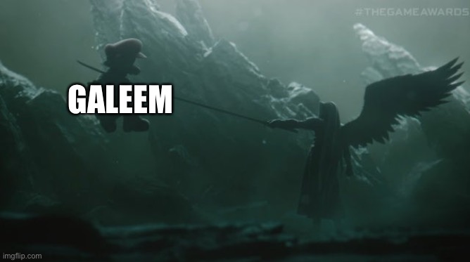 He killed him like it was nothing | GALEEM | image tagged in sephiroth in smash ultimate,galeem | made w/ Imgflip meme maker