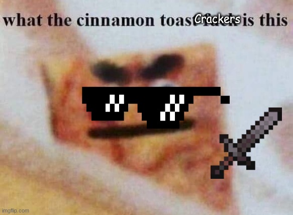 what the cinnamon toast crackers is this?? | Crackers | image tagged in what the cinnamon toast f is this | made w/ Imgflip meme maker