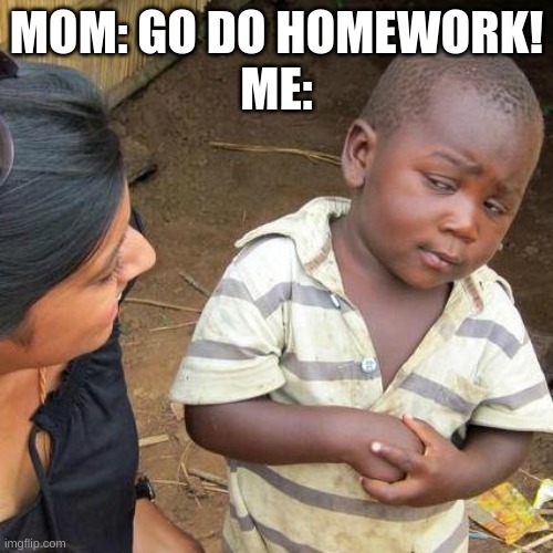 homework mom meme