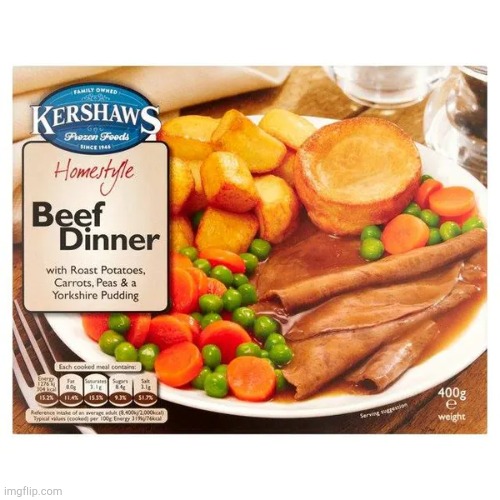 Beef Dinner | image tagged in beef dinner | made w/ Imgflip meme maker