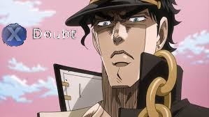 jojo doubt Blank Meme Template