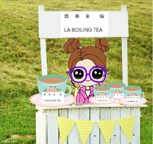La boiling tea stand | image tagged in la boiling tea stand | made w/ Imgflip meme maker