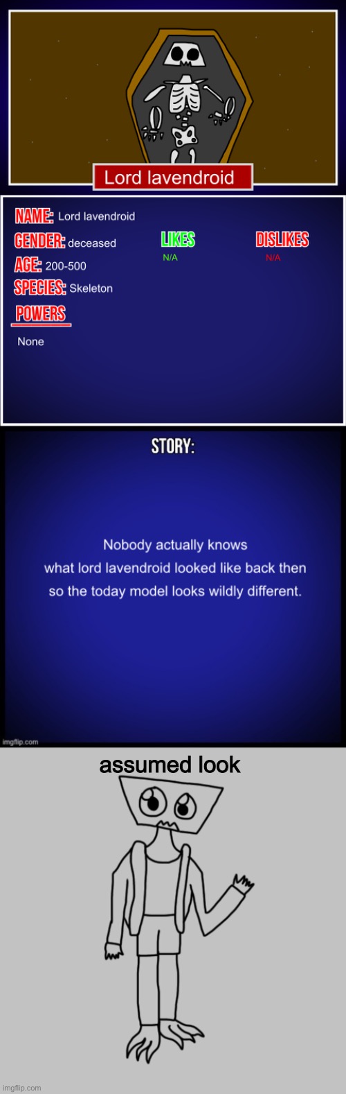 assumed look | made w/ Imgflip meme maker