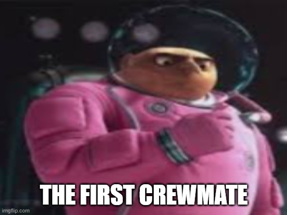 THE FIRST CREWMATE | image tagged in memes | made w/ Imgflip meme maker