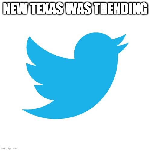 Twitter birds says | NEW TEXAS WAS TRENDING | image tagged in twitter birds says | made w/ Imgflip meme maker