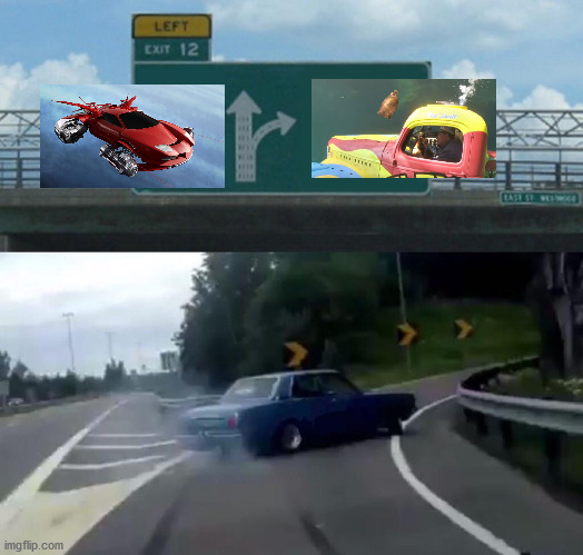 Left Exit 12 Off Ramp Meme | image tagged in memes,left exit 12 off ramp,phil swift,submarine car,flex seal | made w/ Imgflip meme maker