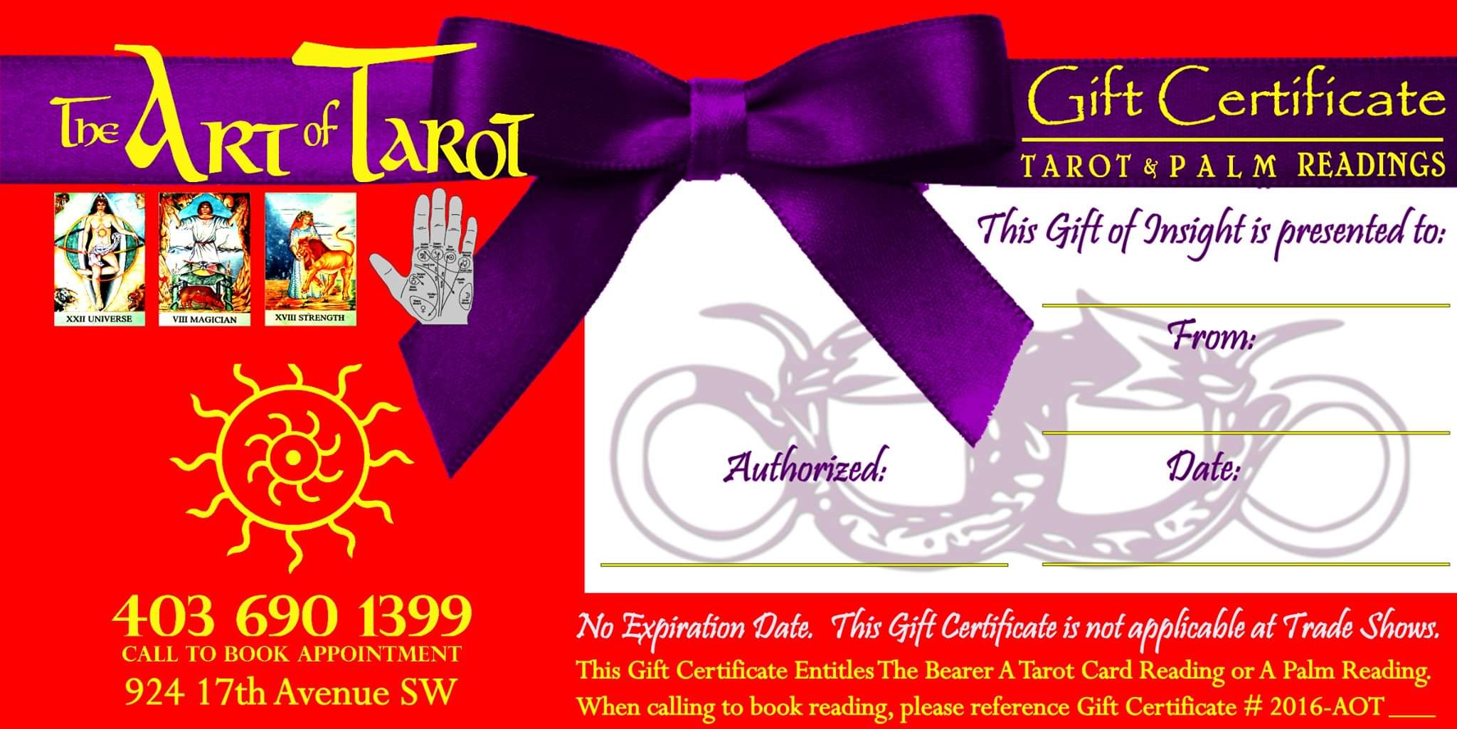 Art of Tarot Gift Certificates Blank Template - Imgflip Intended For This Certificate Entitles The Bearer Template