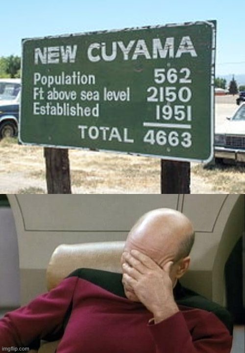 Incorrect use of numbers! | image tagged in captain picard facepalm,fail,math | made w/ Imgflip meme maker