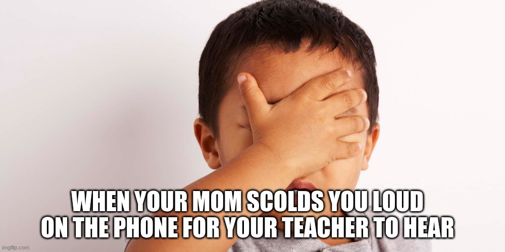 This is real | WHEN YOUR MOM SCOLDS YOU LOUD ON THE PHONE FOR YOUR TEACHER TO HEAR | image tagged in why | made w/ Imgflip meme maker