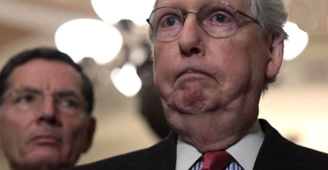 High Quality Mitch McConnell Tickled Bootyhole Blank Meme Template