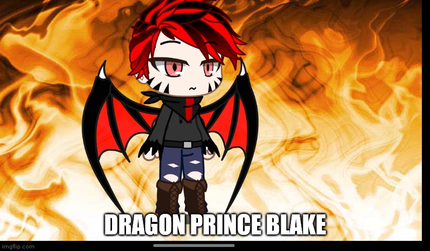 DRAGOON PRIIINCE BLAAAAKE | DRAGON PRINCE BLAKE | image tagged in yashahime | made w/ Imgflip meme maker