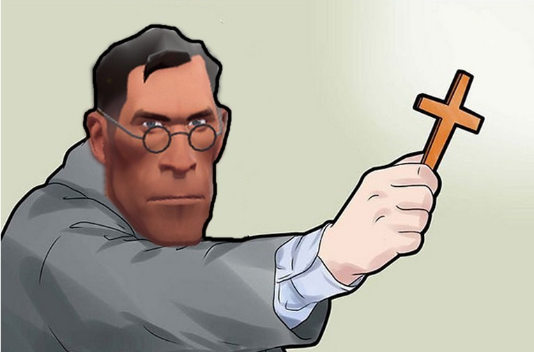 medic does not enjoy this unholy sight. Blank Meme Template