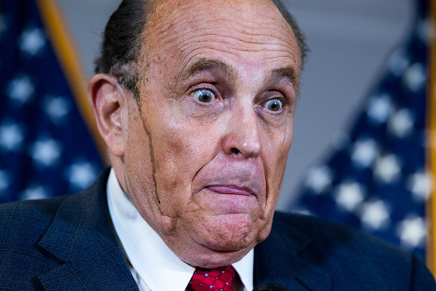 High Quality Rudy Giuliani Hot And Sweaty Eating Ass Blank Meme Template