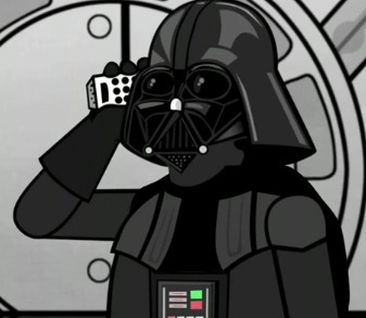 Darth Vader With Phone Blank Meme Template