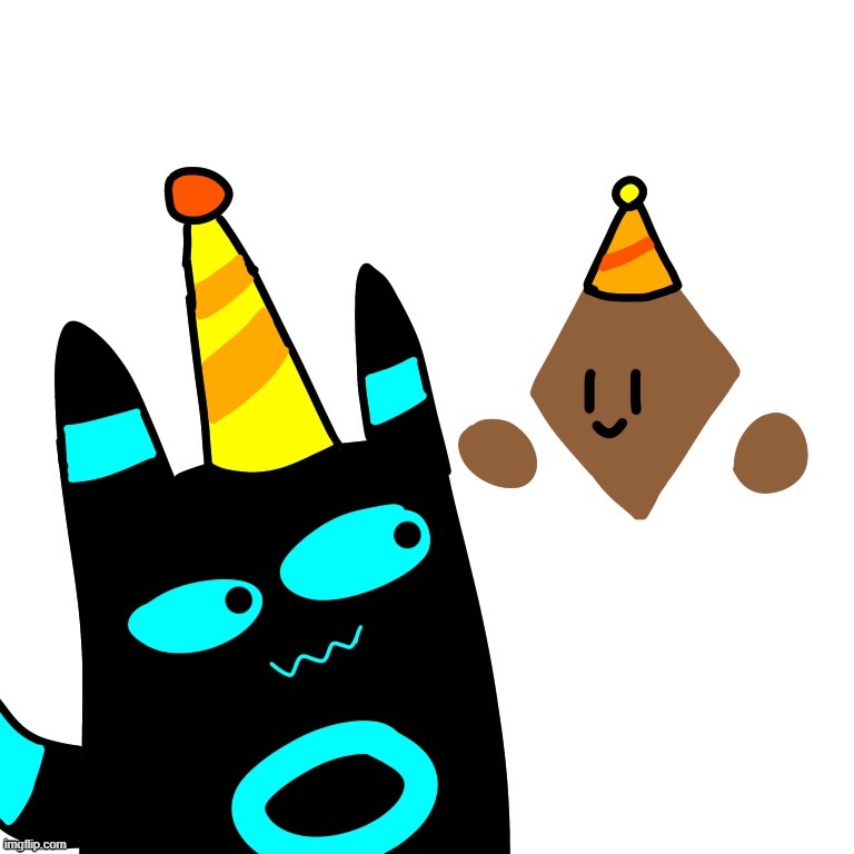 Happy Birthday Bloo and Wholesomey! | image tagged in happy birthday,oc | made w/ Imgflip meme maker