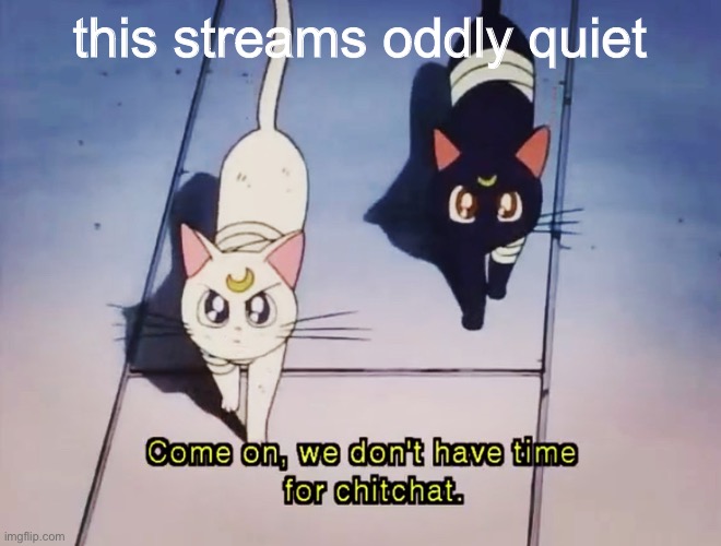 this streams oddly quiet | made w/ Imgflip meme maker