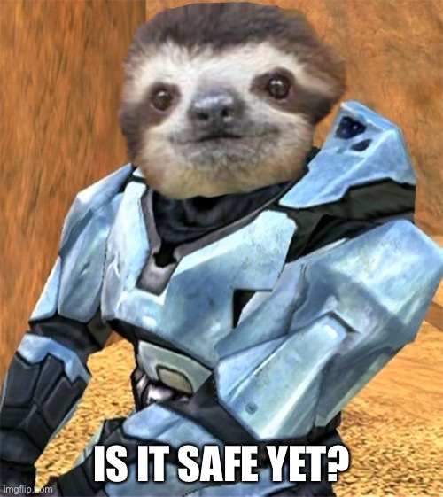 Sloth Church (2) | IS IT SAFE YET? | image tagged in sloth church 2 | made w/ Imgflip meme maker