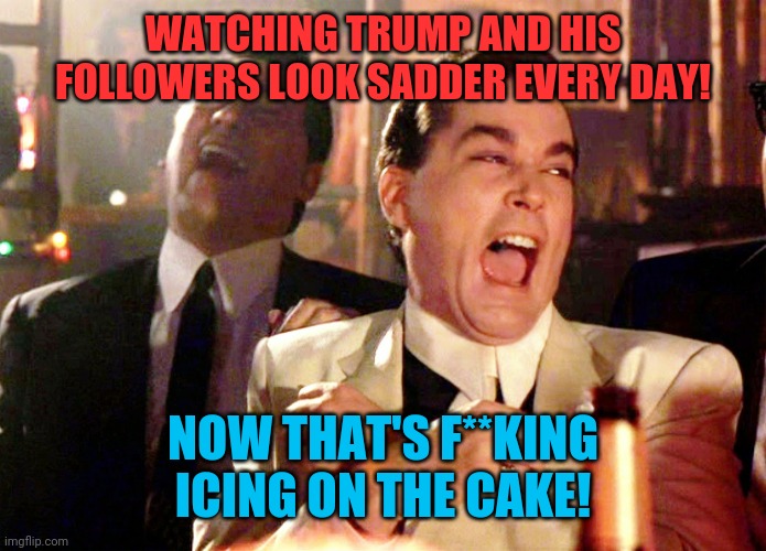 Red Snowflakes! | WATCHING TRUMP AND HIS FOLLOWERS LOOK SADDER EVERY DAY! NOW THAT'S F**KING ICING ON THE CAKE! | image tagged in memes,good fellas hilarious,donald trump,election 2020,biden | made w/ Imgflip meme maker